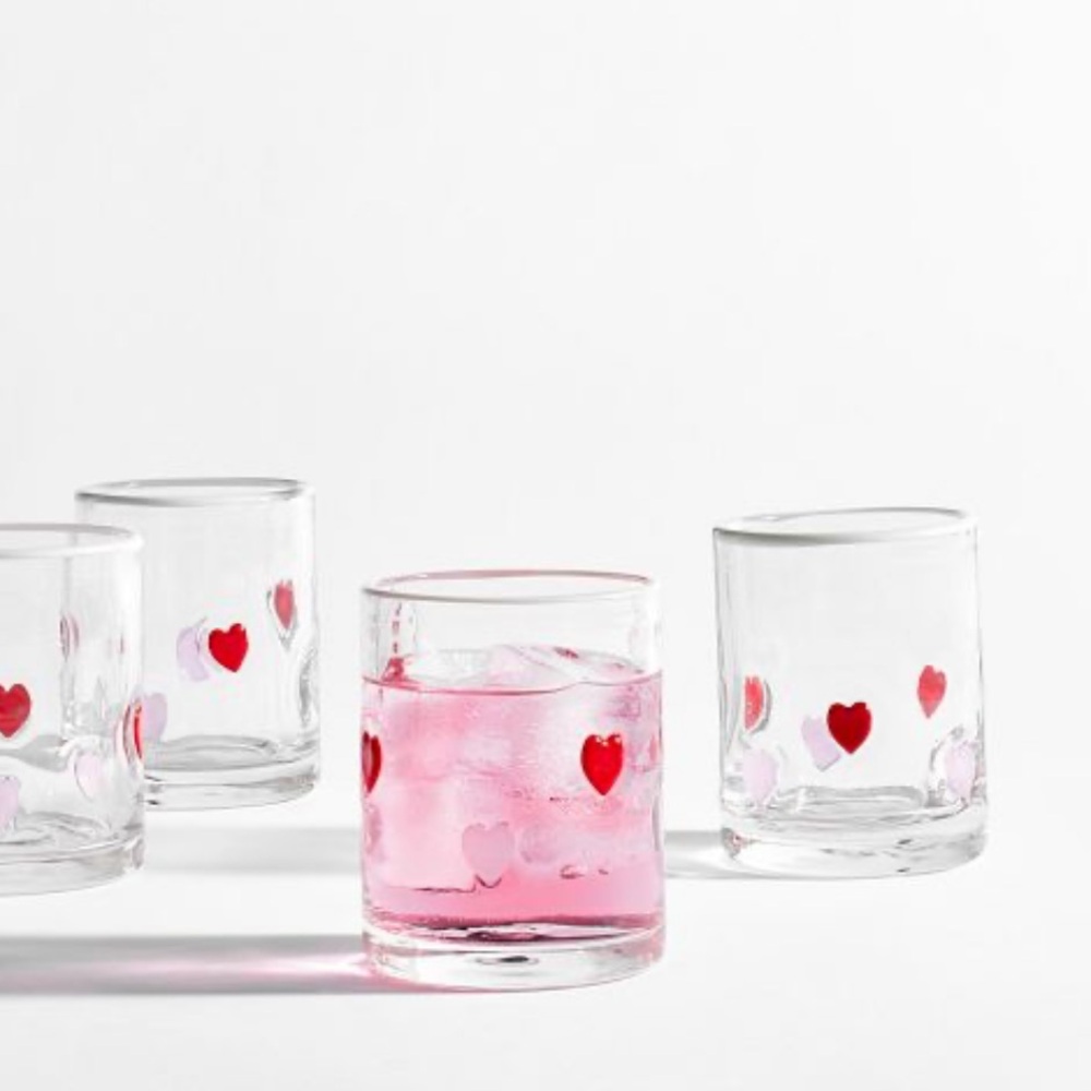 Pottery Barn Heart Icon Glasses (set of 2)